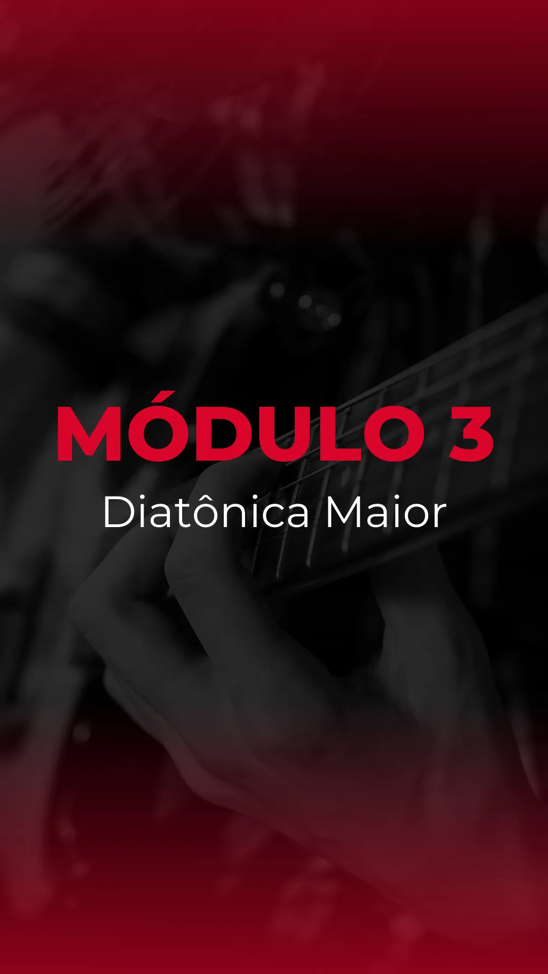 Estudo de forma musical da escala diatônica maior, misturando shapes, dobrando velocidades, com várias técnicas de palheta e legato juntos.